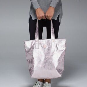 Metallic Pink Tote Bag